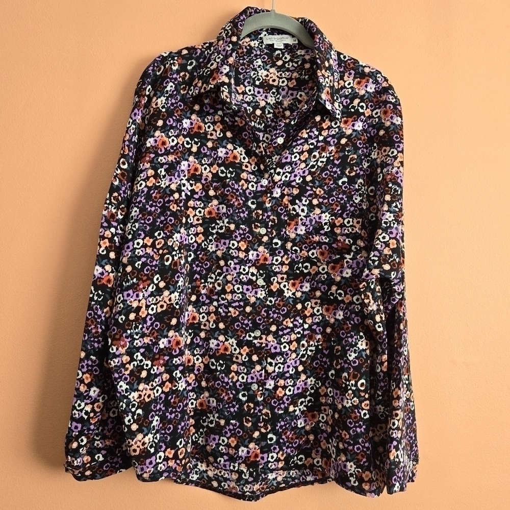 Lili Sidonio Oversized Floral Blouse - Size M